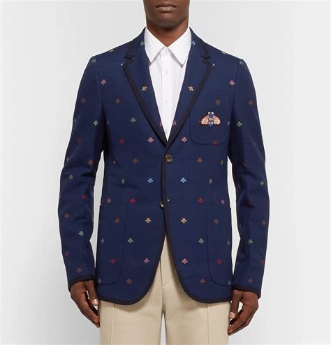 blue navy gucci blazer prix